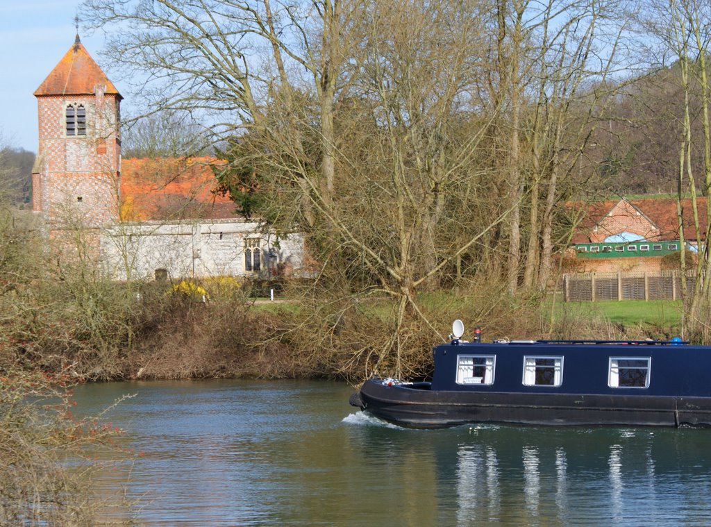 Mapleduram Church by Thames, Oxfordshire, UK by Kevin Woolnough