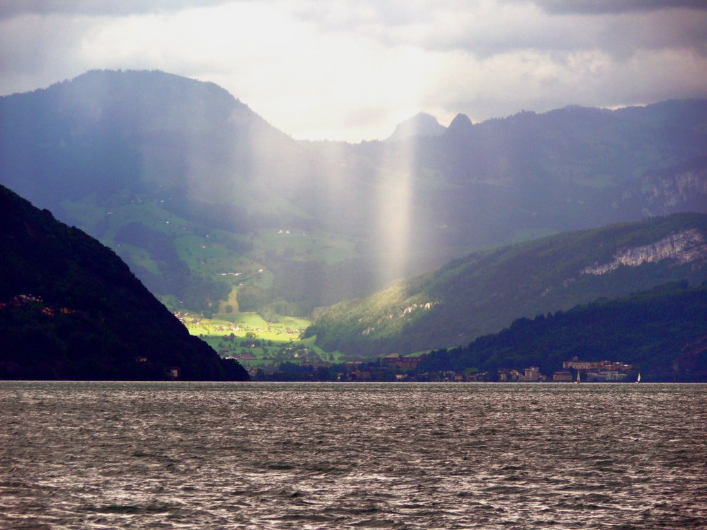 Blick von Oberdorf nach Bergen by Dr. Rolf Schürger