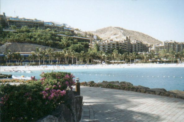 Anfi Beach from Anfi Island, Anfi Del Mar, Gran Canaria by Truckmae