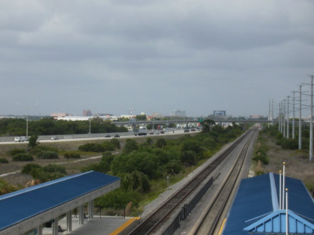 Looking South from Boca Raton Tri-Rail Station by Alan_06