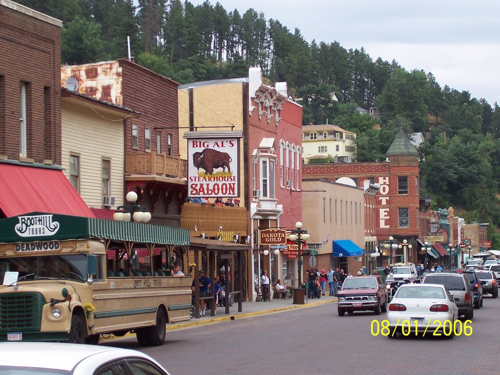 Main St in Deadwood, SD by wolfmark