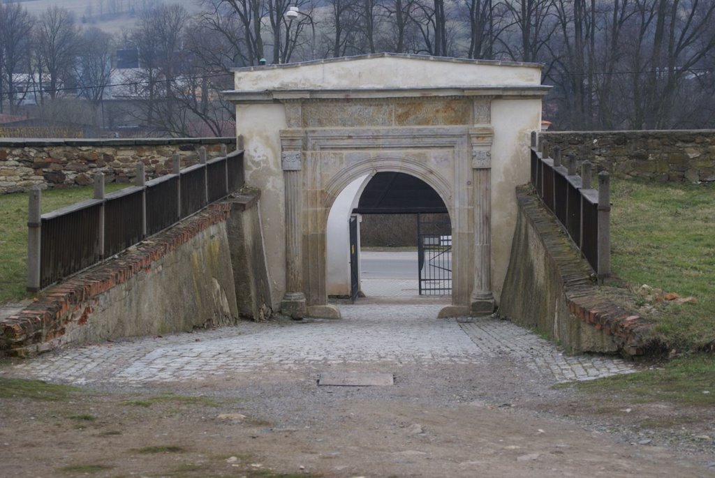 Moravská Třebová View South on Entrance Gate by txllxt