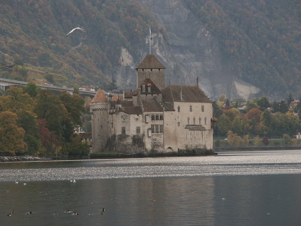 Château de Chillon vu depuis le Lac (nord) by Luc Ramoni