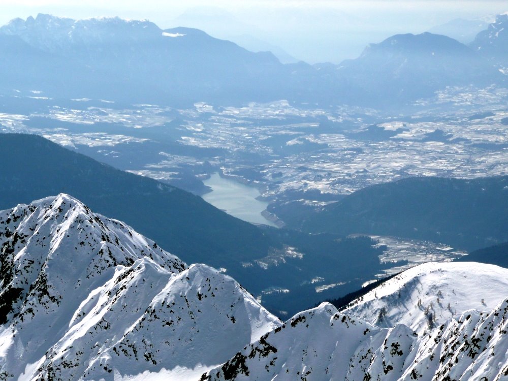 Dalla cima "Vedetta Alta "verso il lago S.Giustina di Cles by brunosma  (NO VIEWS)