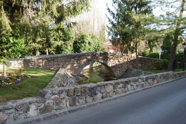 Puente Medieval, sobre el Arroyo de Chozas by Antonio Lizarazu Balué