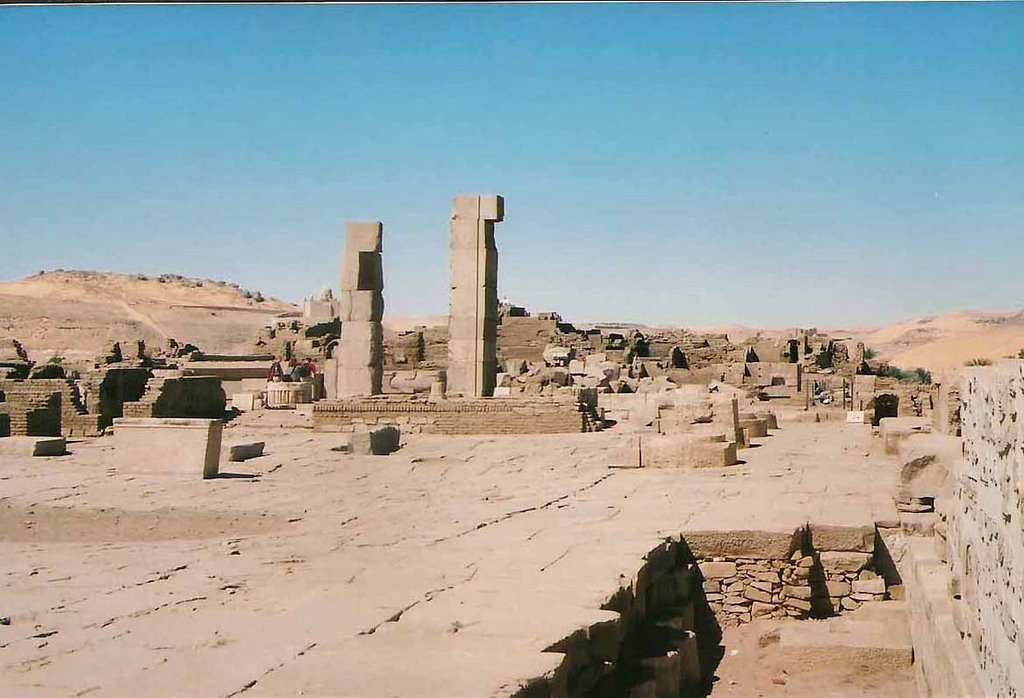 Ruins on Elephantine Island Aswan by koen schenke