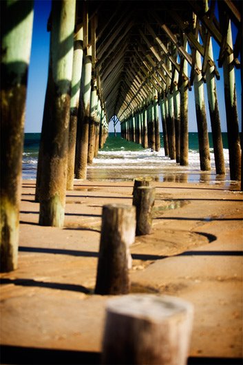 Under Surf City Pier by jarcherphotography