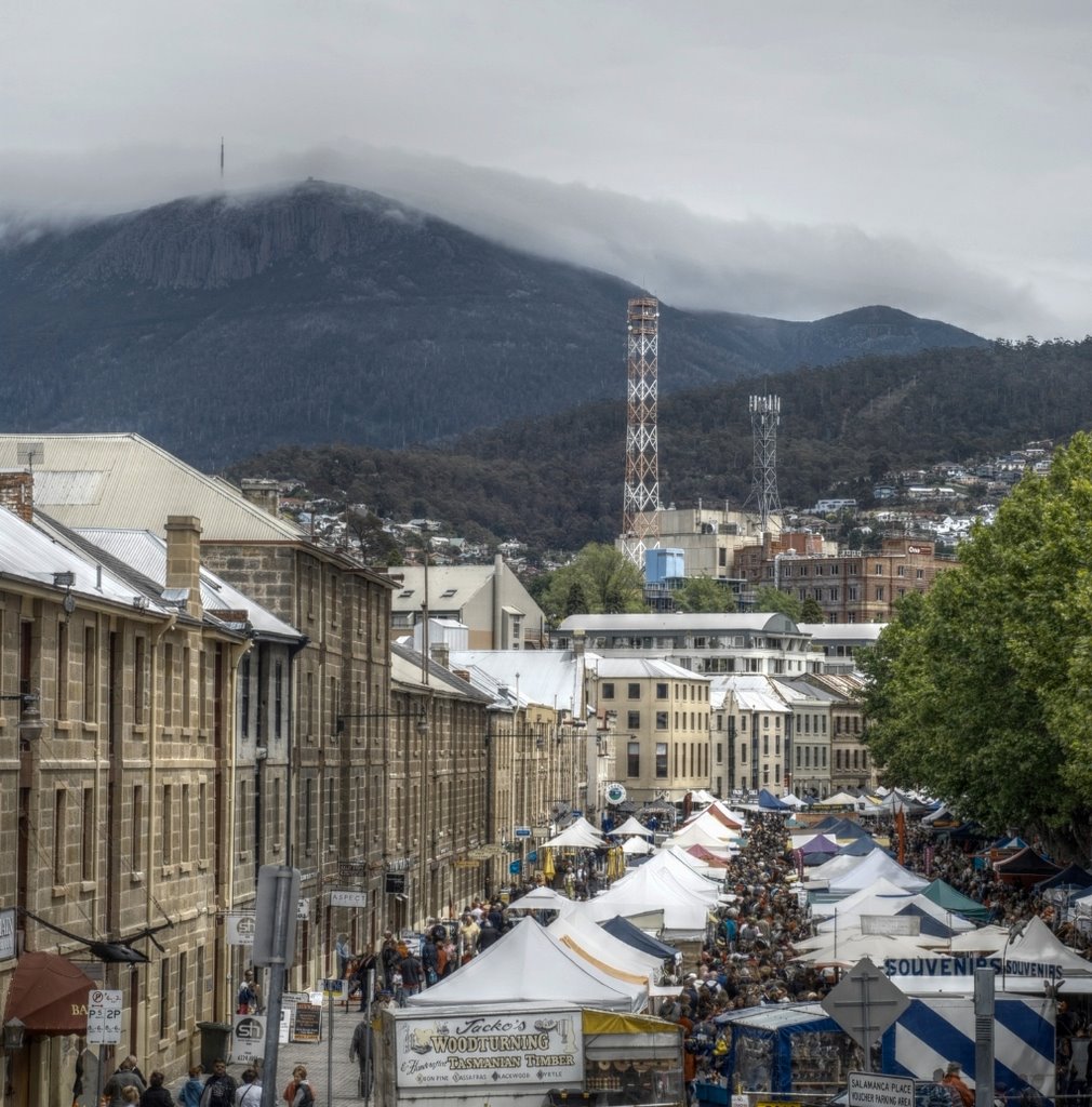 Salamanca Market, Hobart by Michael Tracey