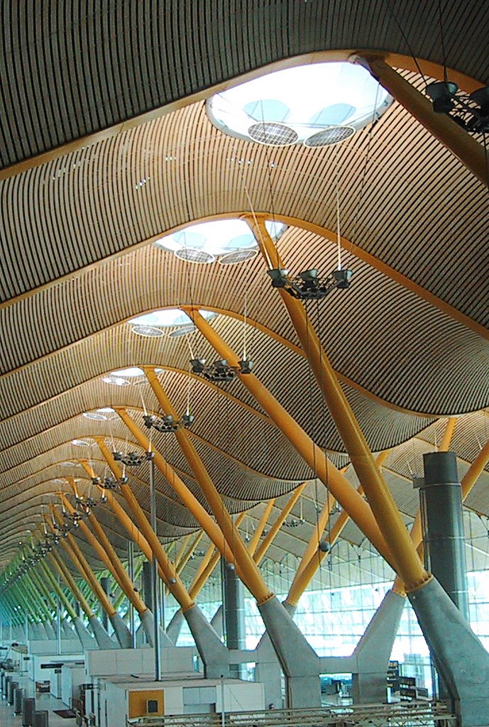 Diseño en la terminal T4 del aeropuerto de Barajas, Madrid (Con el beneplácito de mi amigo Carlos C. L.) by Felipe Salvador Orti…