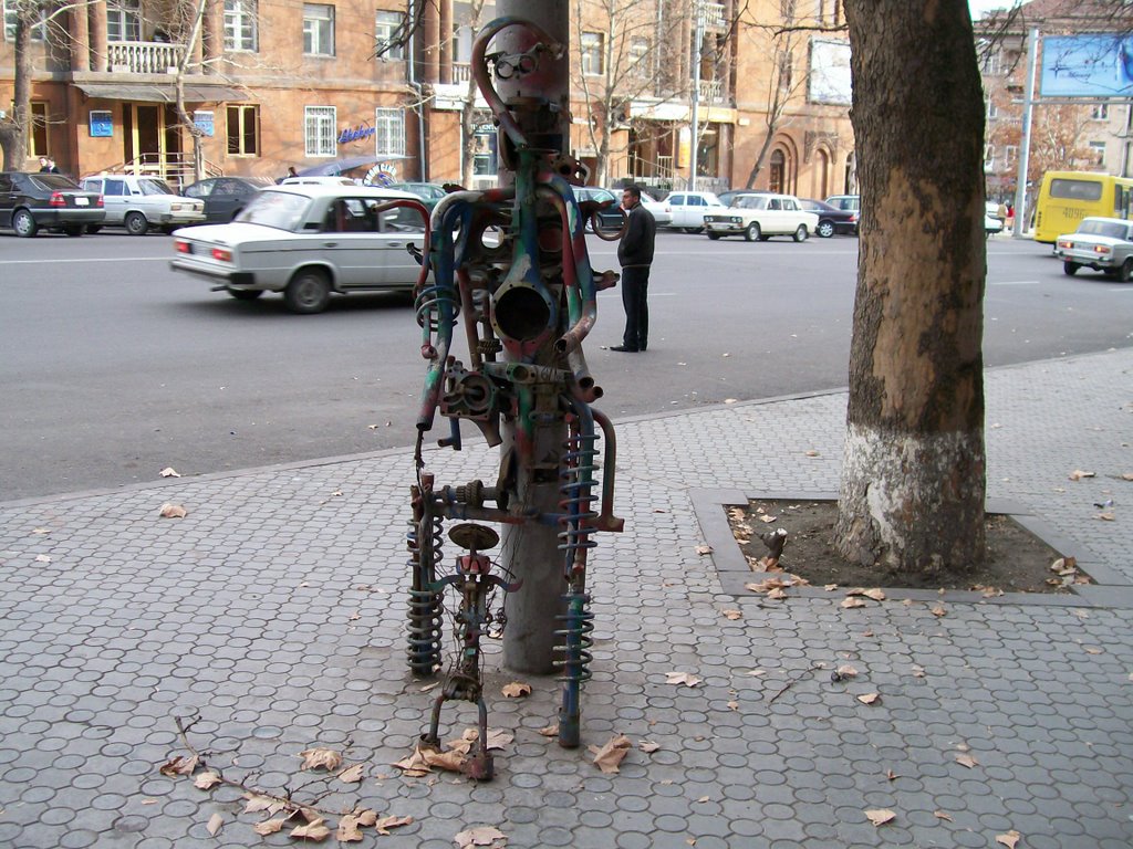 Side walk art in Yerevan, Armenia close to Cascades by hoffman41