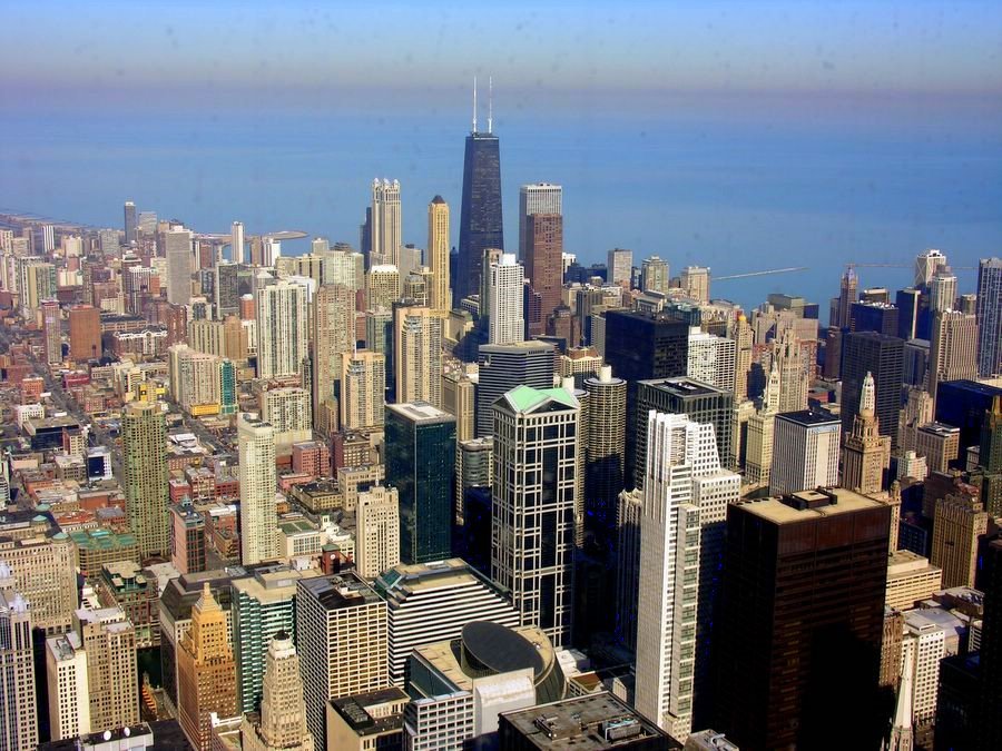 Chicago from sears tower by marco029