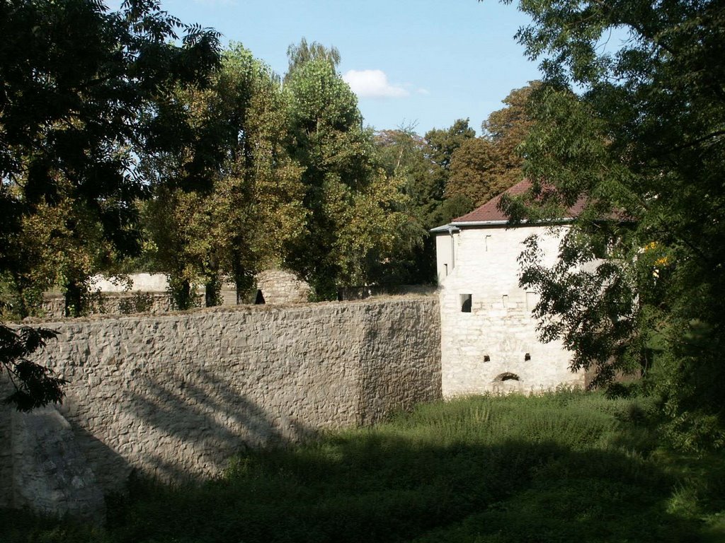 7.9.2002_Naumburg (Saale)_alte Stadtmauer mit Eckturm by Uli Stollberg