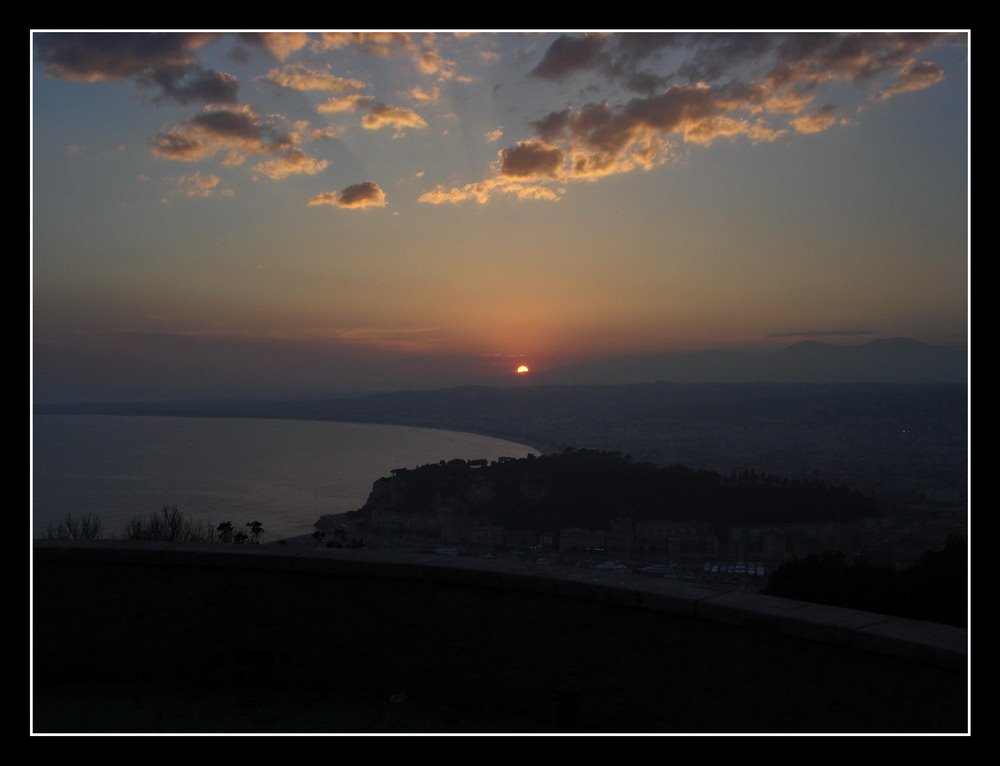 Sunset in Nice from Mont Boron by Martin Bozik