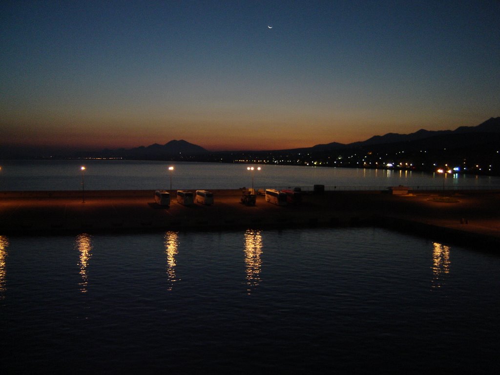 Rethymno pier early morning by Mykola Swarnyk