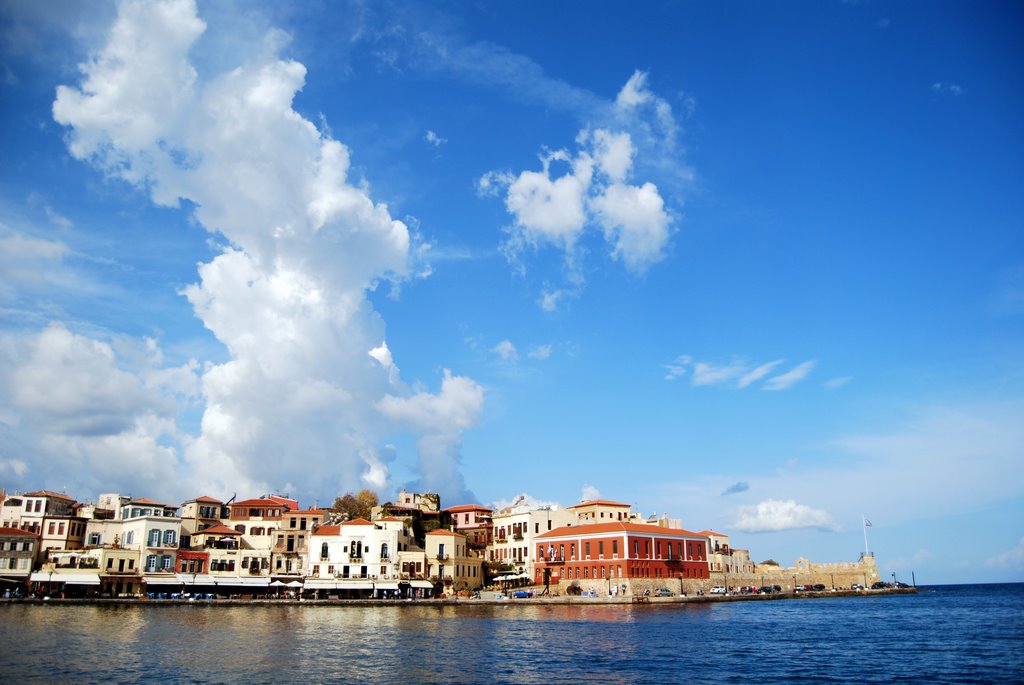 Chania coast from the old port by Mykola Swarnyk