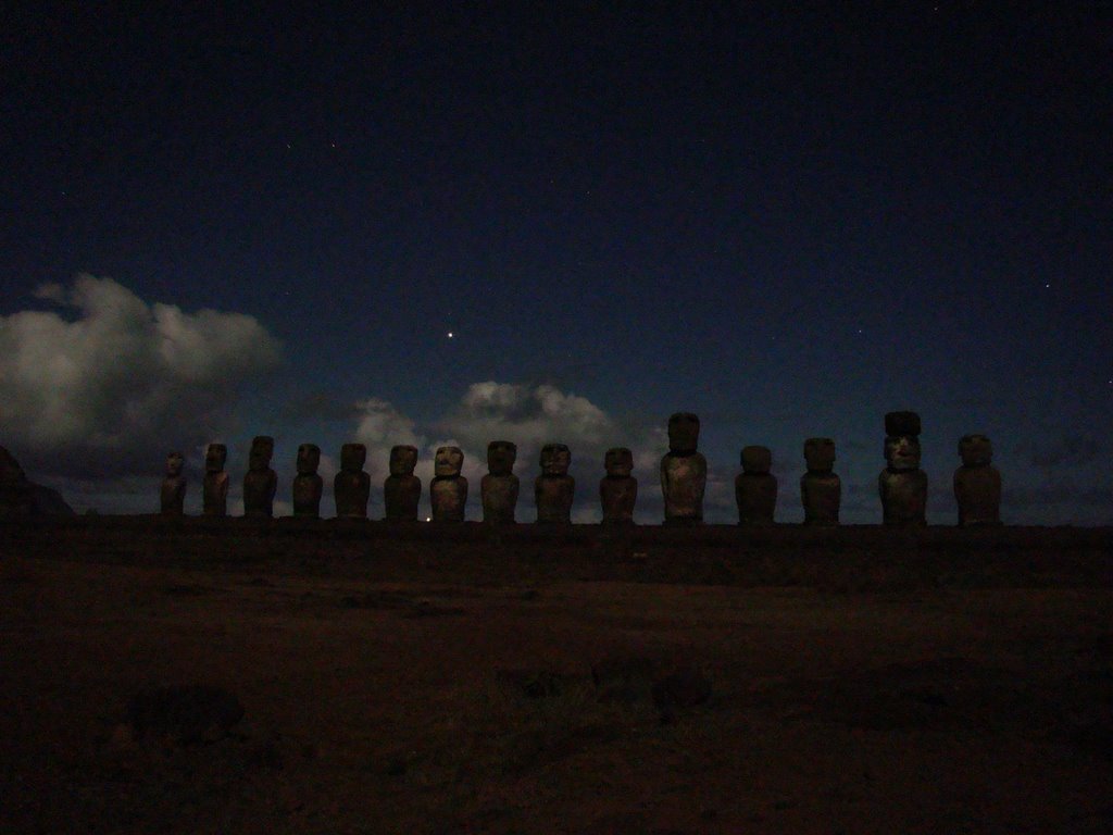 AHU TONGARIKI ANTES DEL AMANECER by Cristian Rubio