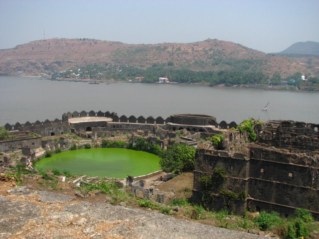 View From Flag Mast Murud Janjira Fort by shasud