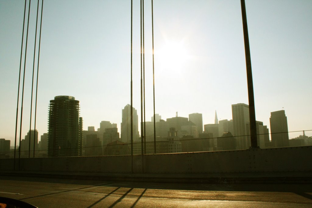 Bridge to downtown, San Francisco, CA by Nikita Sushko