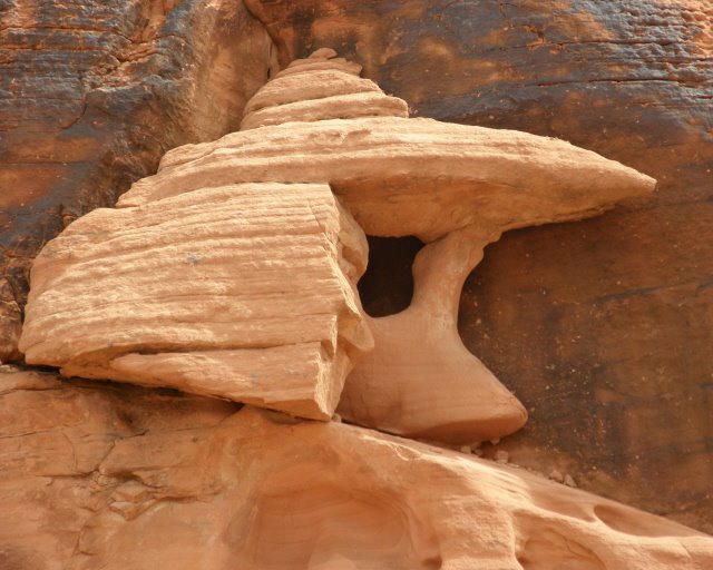 Ornamental sandstone-Mojave Desert by Eva Lorentzen