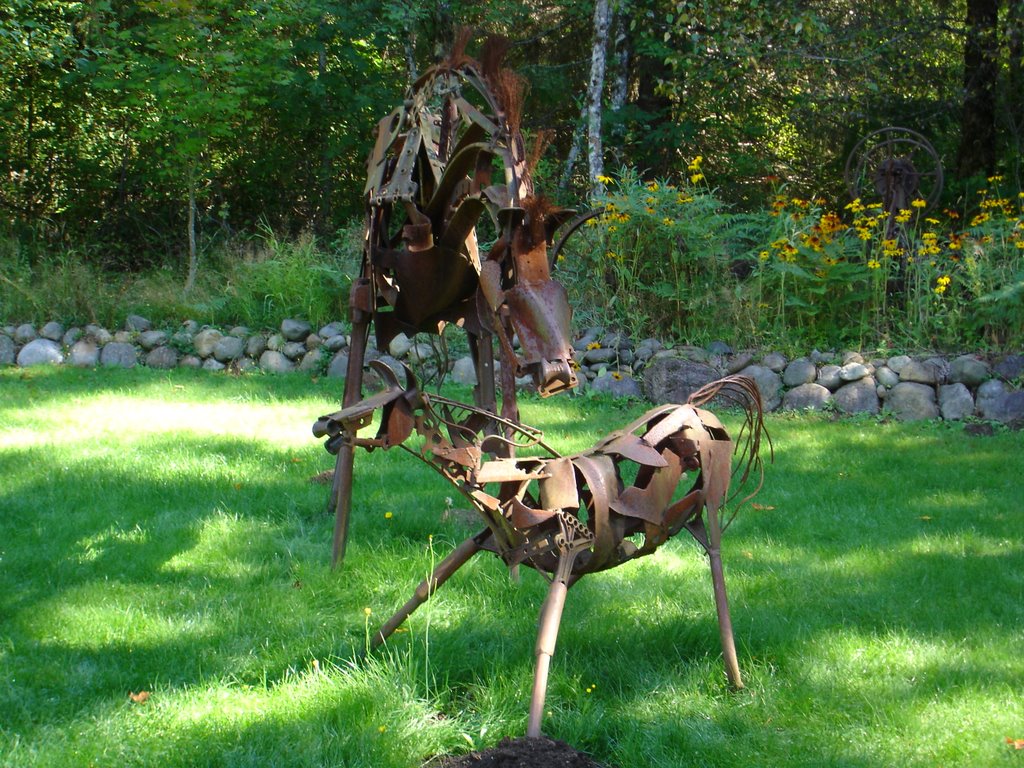 MUSEO "RECYCLED SPIRITS OF IRON", ENTRE ELBE Y ASHFORD, VIA MOUNT RAINIER PARK, WA (Nilda) by Nilda Rodriguez