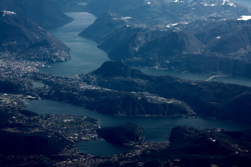 LH 3882 - Lake of Lugano, Ponte Tresa, Agno, Lugano by Michael Goggioli