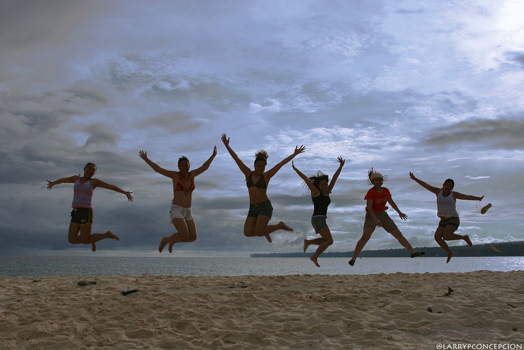 Jump shot at white island by larry p. concepcion