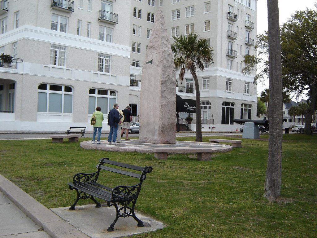 Obelisk Sundial Memorial Charleston SC by Chanilim714