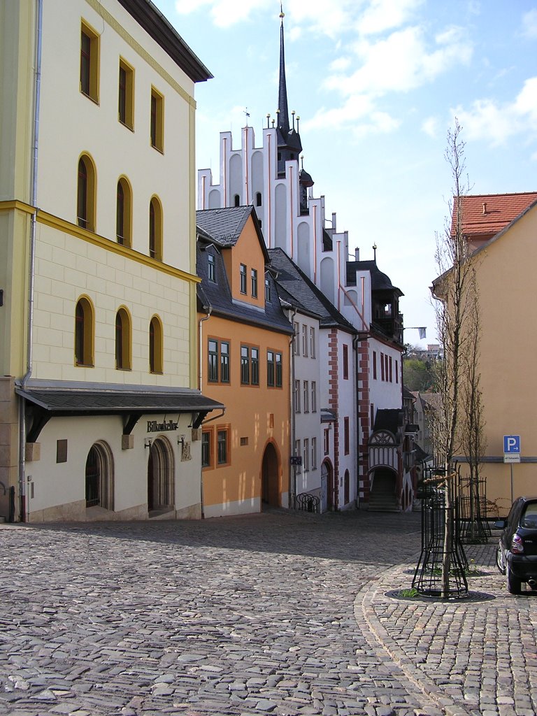 Blick zum Rathaus/ Pößneck by Lutz Fuhrmann