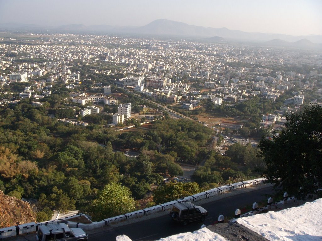 TIRUPATI VIEW FROM TIRUMALA by nnaidub