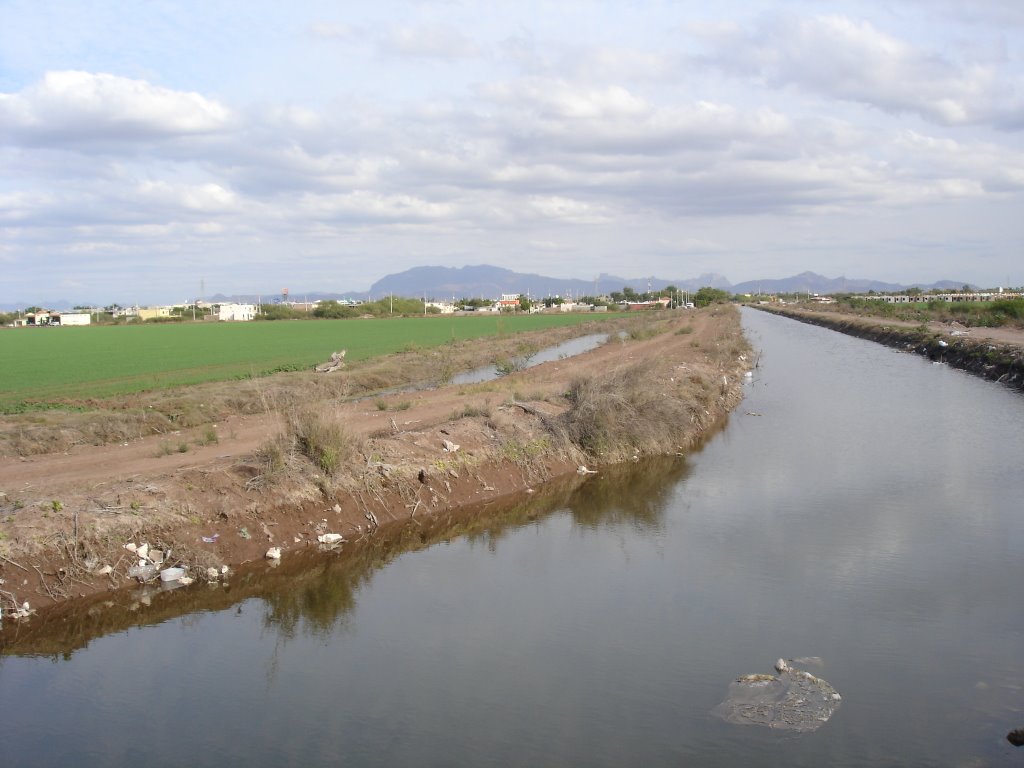 Ciudad Obregón, Canal de riego by waldwind