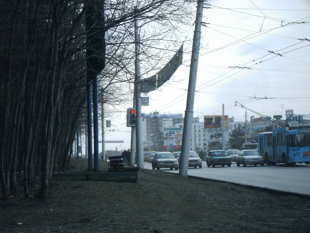 2009 Bus stop 2 april by Aidarik