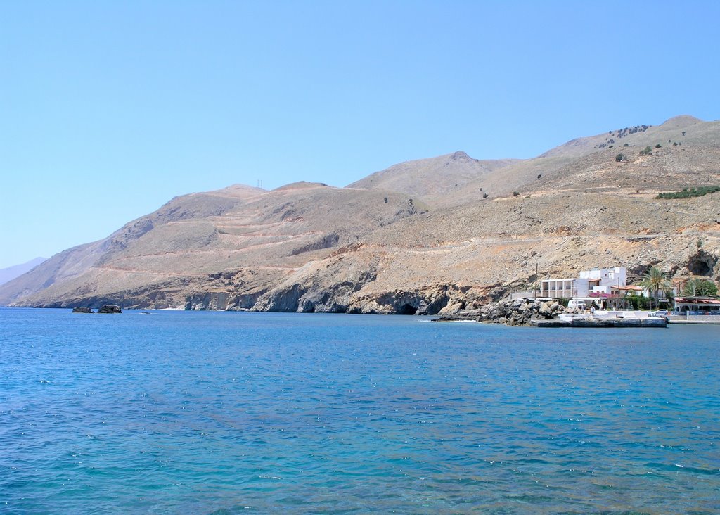 View across SFAKIA bay to South West by Cliff Astles