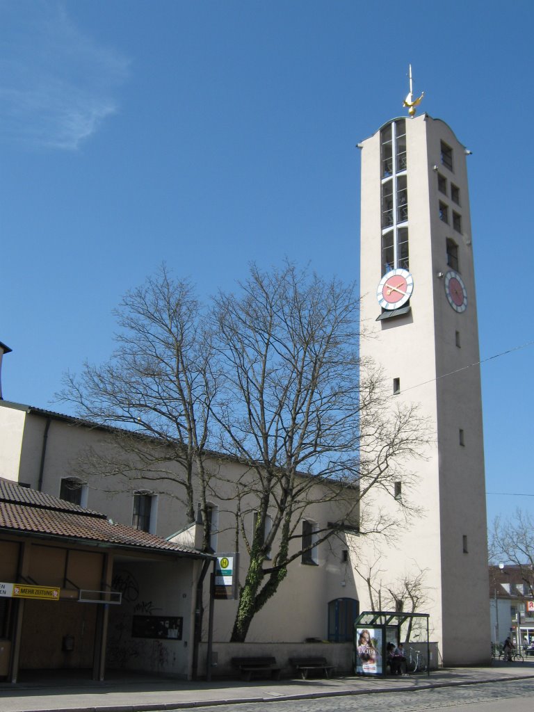 Kirche Augsburg -Pfersee by WEOSRA