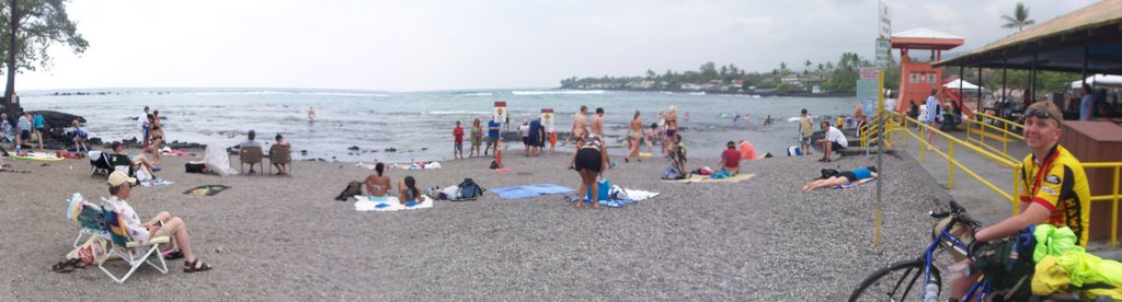 Kahaluu beach panorama by Sestafeira