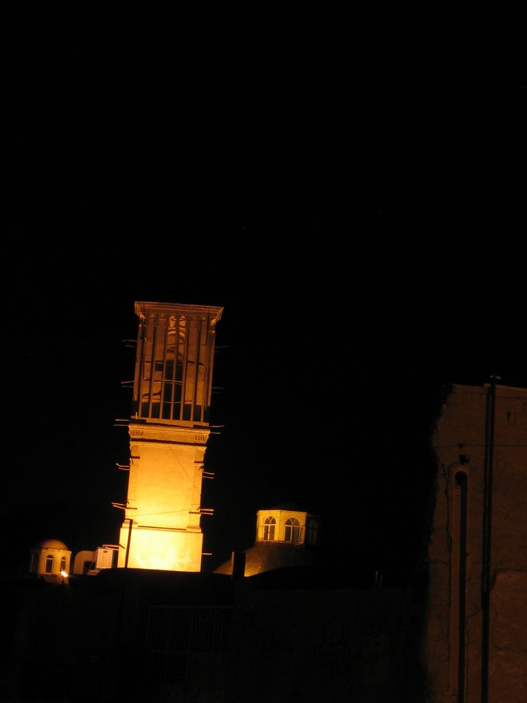 View of an old cooler in yazd by Reza Zandi