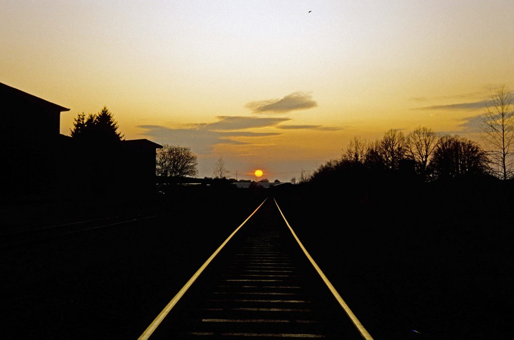 Weidhausen, Sonnenuntergang (1992) (pb) by peter biewald