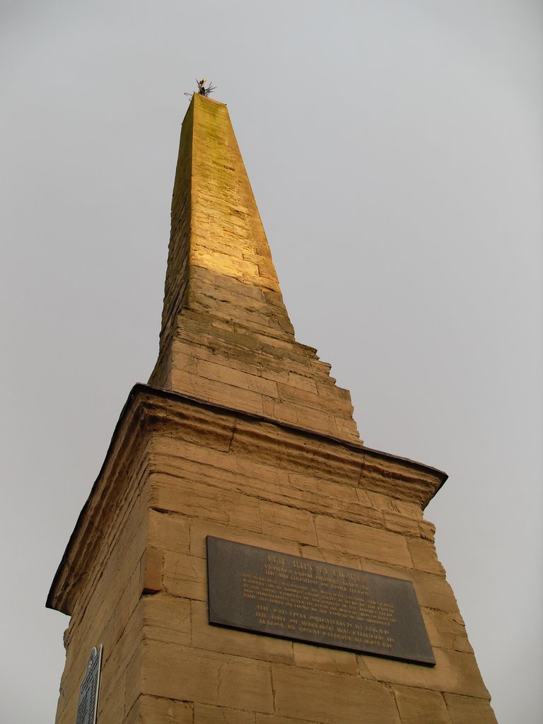 Evening light on the Ripon Obelisk by Keith Ruffles