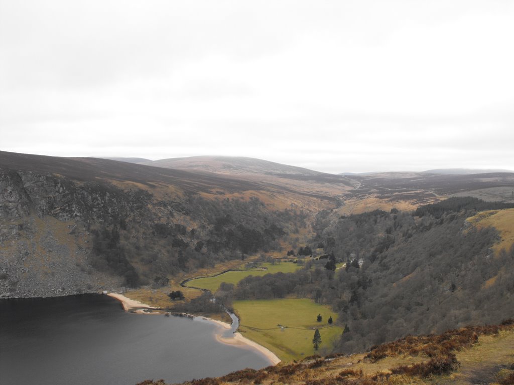 Lough Tay in the Wicklow Mountains National Park - Ireland by diego_cue