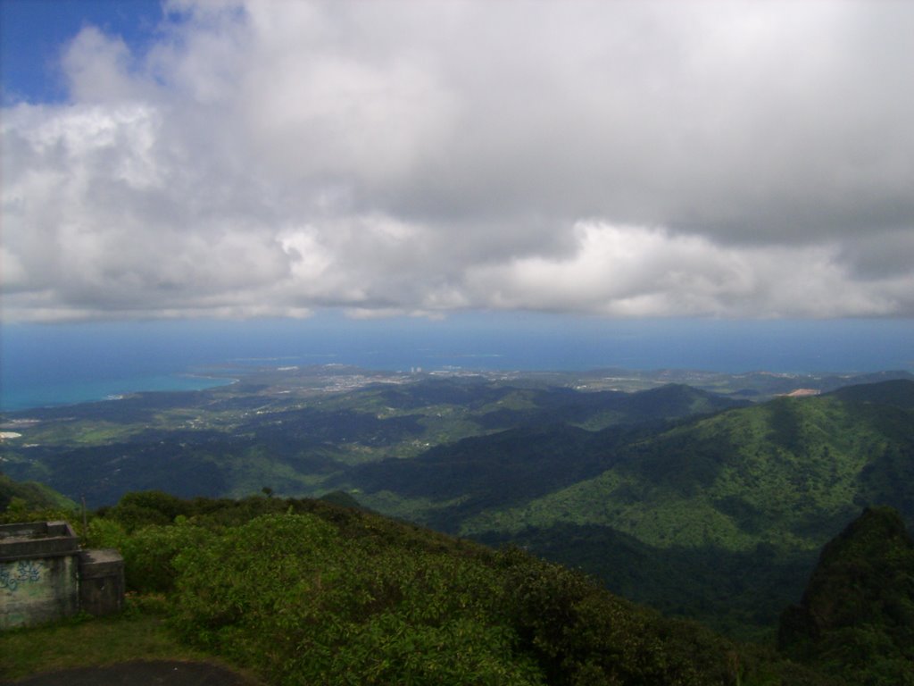 East of Puerto Rico from El Yunque by Daviones