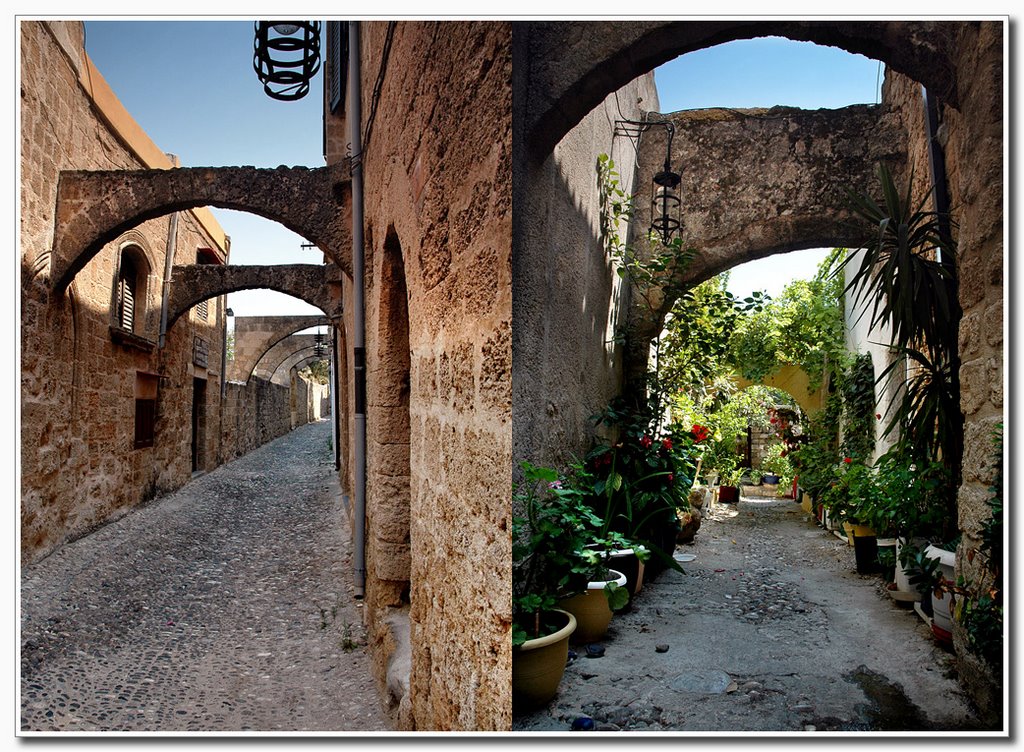 Streets of Old Rhodos city by Jan Balaz