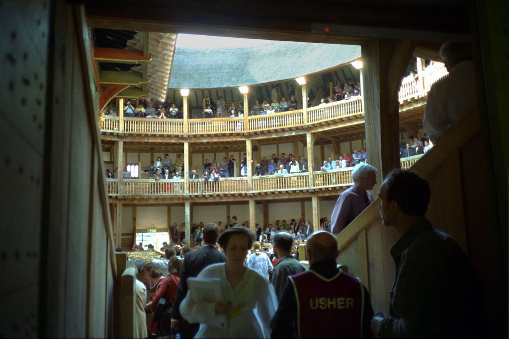 Southeast Entrance to Shakespeare's Globe Theatre, Bankside, London - Festival of Firsts, June 1997 by David Wilson