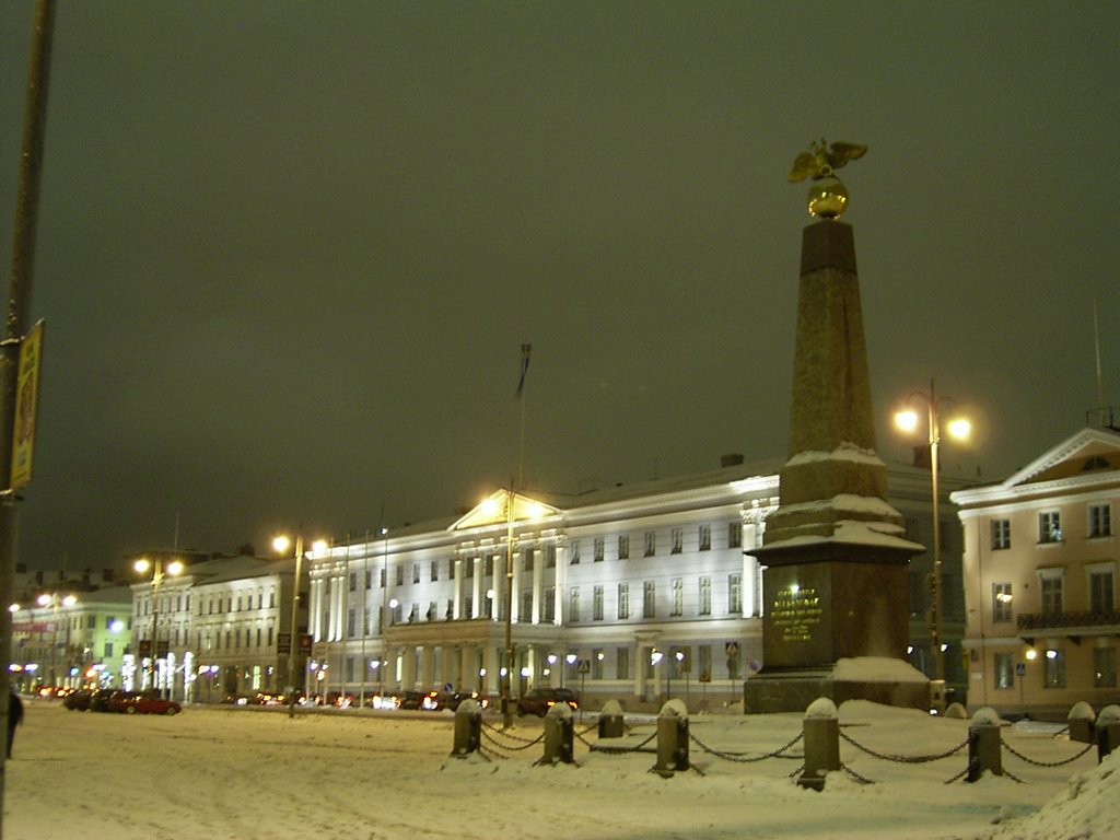 Helsinki - The City Hall in winter night by dragstar