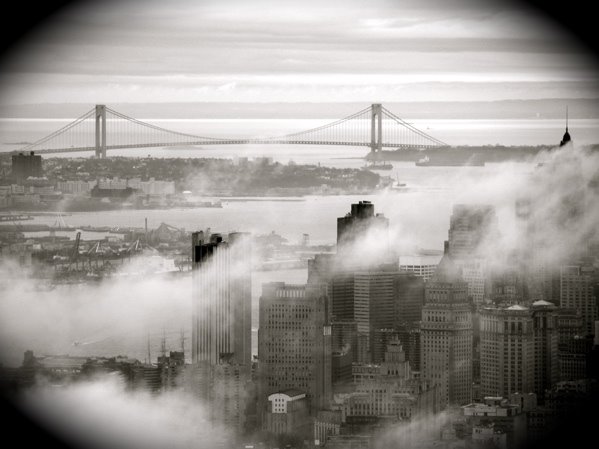 Looking out from the empire state building by Damon Easley