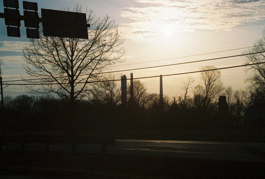 Clifty Creek smokestacks by jakefarmer