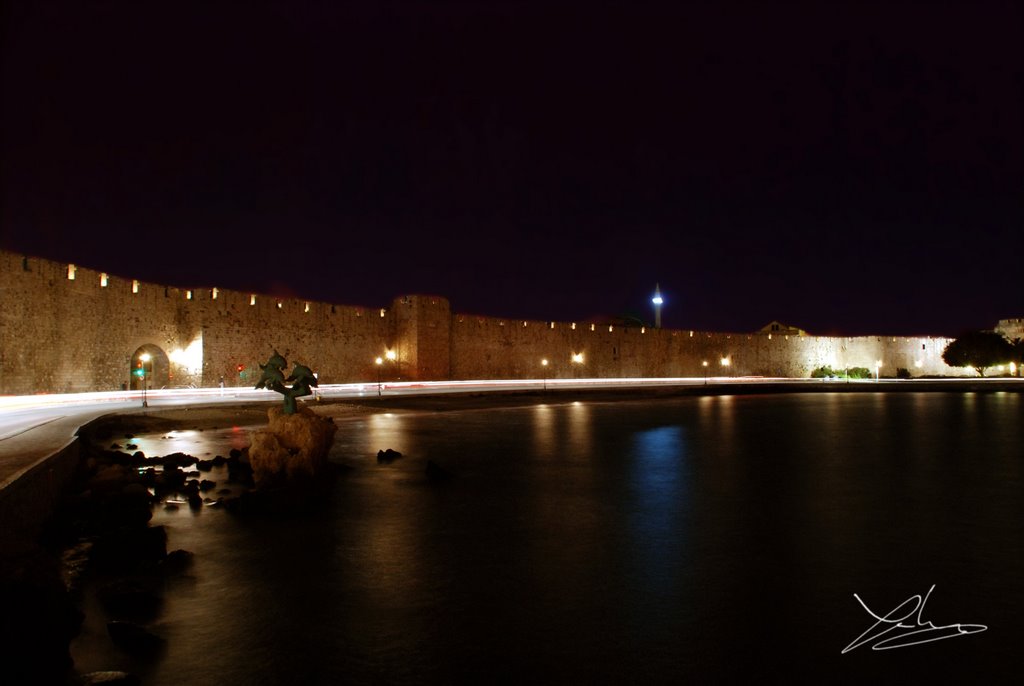 OLD TOWN WALLS , RHODES by vagoszzt