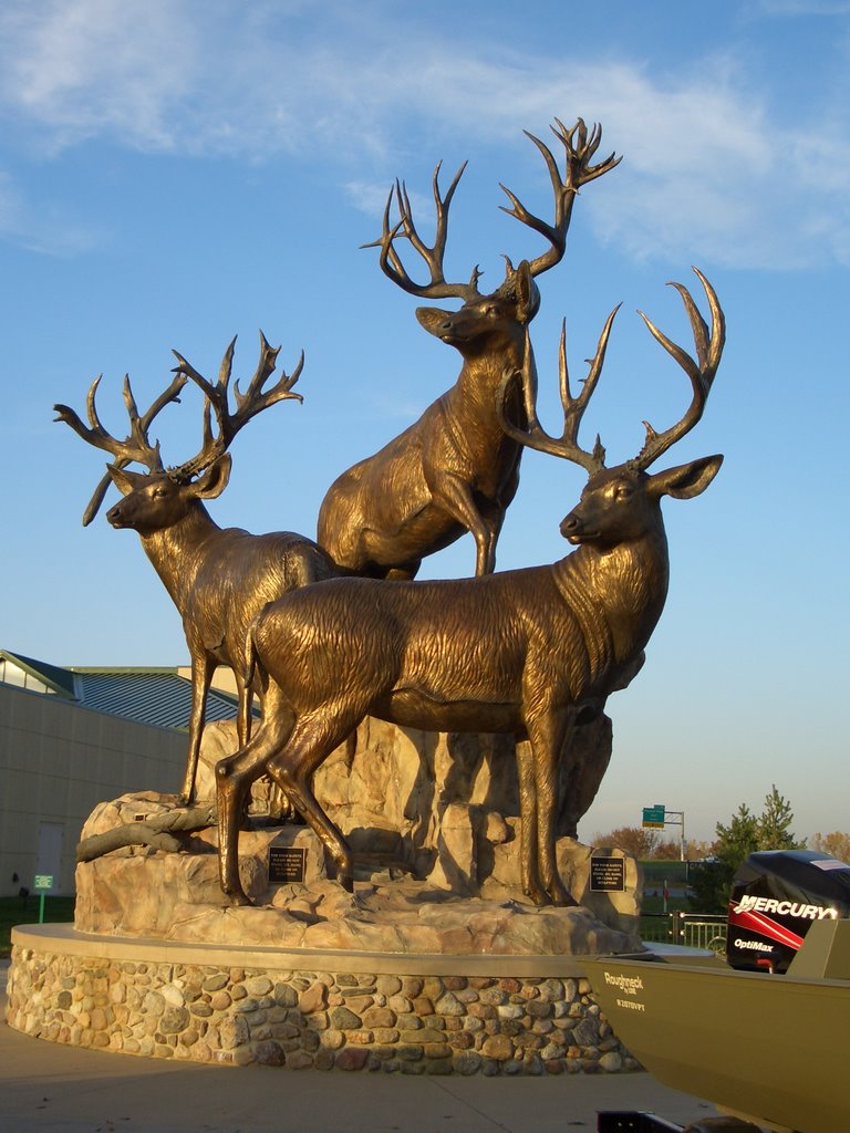 Mountain Monarchs, bronze bucks, Cabelas, Kansas City, KS by marnox1