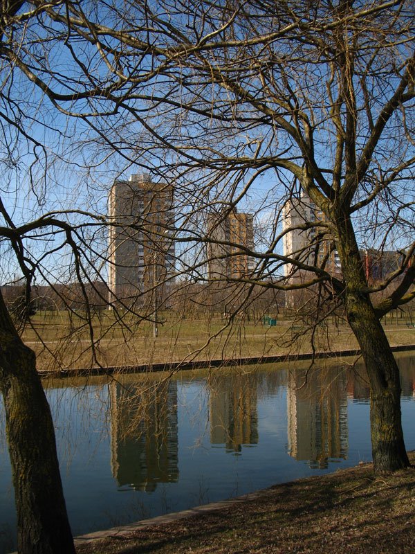 Recreation area in Sierabranka in Miensk by Andrej Kuźniečyk