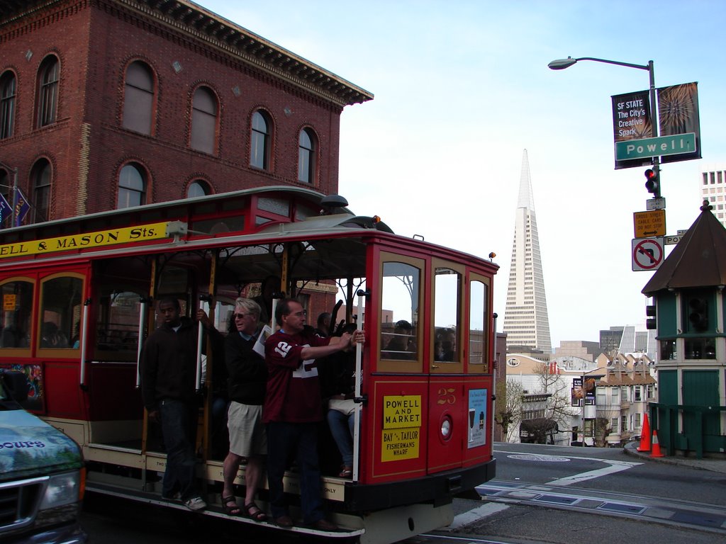 Transamerica Pyramid From California Street by Warren Berg