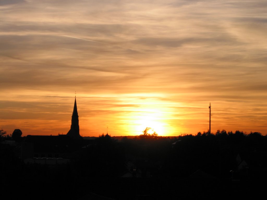 Bad Rappenau, Sonnenuntergang (September 2003) by Der M aus D