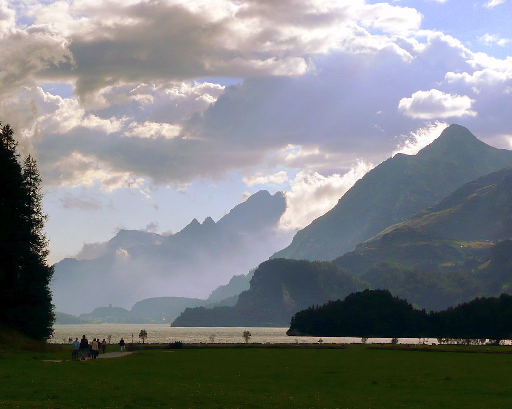 Mb - 107. Abendstimmung - View towards Maloja - Best viewed in original size! by ♫ Swissmay